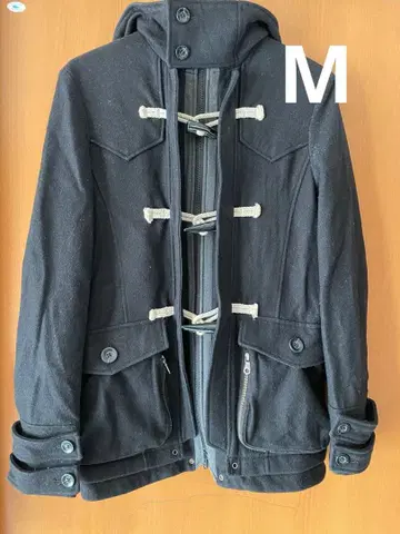 PPFM 블랙 더플 코트 M