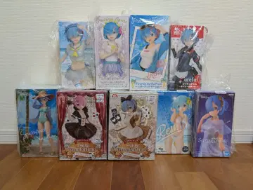 9체 세트 Re: 제로부터 시작하는 이세계 생활 피규어 렘 라무 미개봉