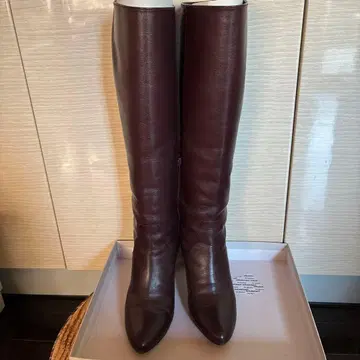 Odette e Odile 롱 부츠 와인 컬러