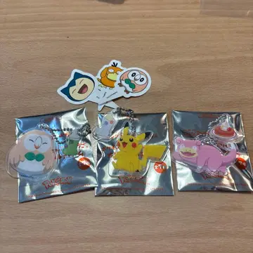 코메다 커피 포켓몬 콜라보 피크 아크릴 키링 세트