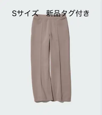 유니클로 드라이 맨투맨 트랙 팬츠 브라운 S 새상품