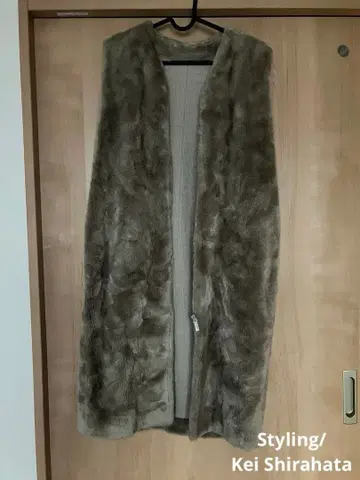 Styling/ Kei Shirahata 롱베스트 퍼 베스트