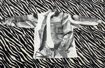 karl kani 그래픽 프린트 긴팔 셔츠 흑백