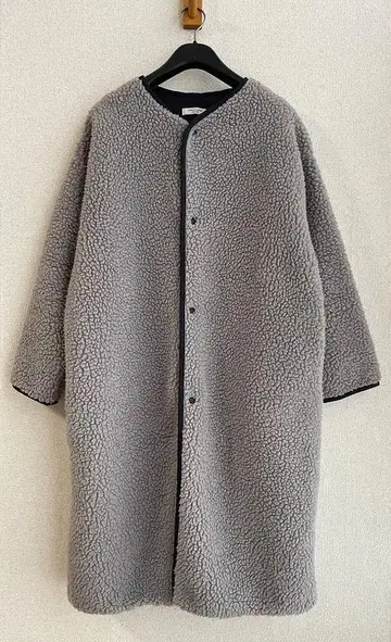 프릭스스토어 FREAK'S STORE 보아 플리스 노카라 롱 코트