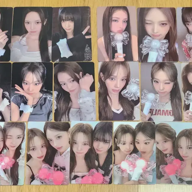 17장 일괄) 이즈나 사랑 유사랑 응원봉 포카 포토카드 izna