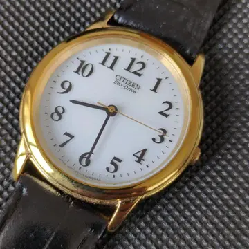 완품 시티즌 CITIZEN ECO-DRIVE 골드 손목시계