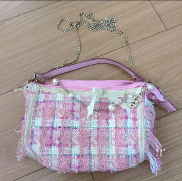 Barbie 바비 트위드 미니 숄더백