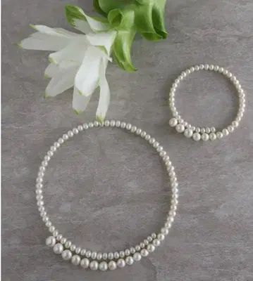 릴리비쥬 엘레나 펄 초커&팔찌 세트