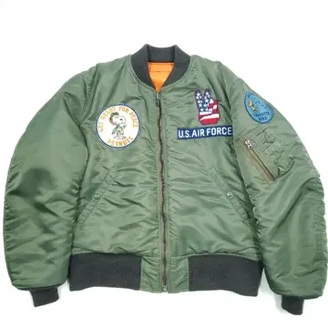 새상품급 L 사이즈 버즈릭슨 스누피 플라이트 자켓 MA-1 1179