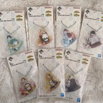 제일복권 히로아카 I상 에리의 뿔 모양 아크릴 참 7종 컴프 세트