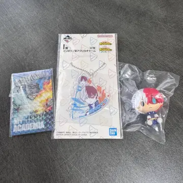 초코놋코 피규어 아크릴 참 아크릴 거울 카드 토도로키 쇼토 세트