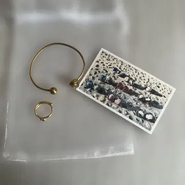 비쥬마무 골드 시트린 뱅글 & 하트 반지 세트