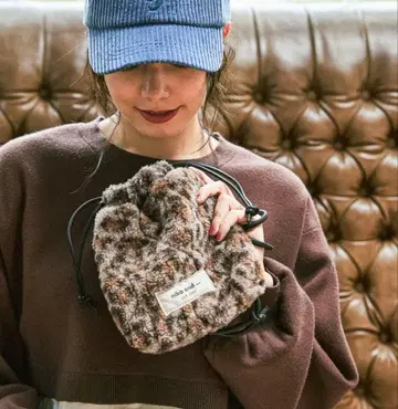 niko and - 니코앤드 오리지널 퀼트 복조리 숄더백 레오파드