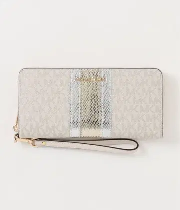 [ 미사용 새상품 ] 마이클코어스 메탈릭 MK 시그니처 장지갑