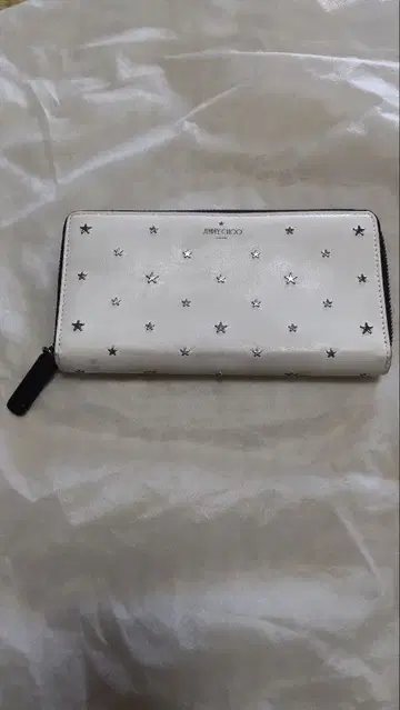 지미추 여성용 장지갑 화이트 스타 스터드