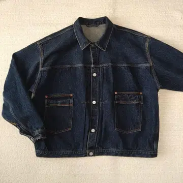 새상품급 KAPTAIN SUNSHINE 데님 트래커 자켓 40