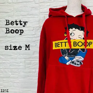 Betty Boop 베티 부프 새상품급 후드티 레드 M 1251