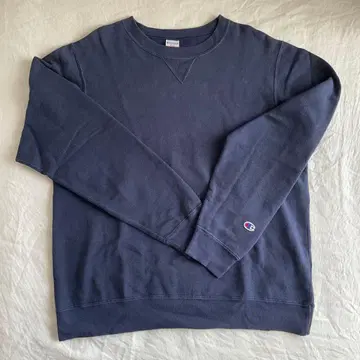 Champion C5-P001 USA제 테리 플리스 맨투맨 네이비