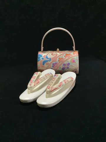 일본제 후리소데용 고급 오비지 조리 백 세트 M 사이즈