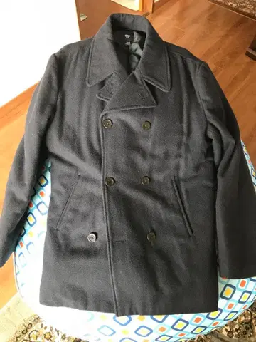 GAP 네이비 피 코트 더블 브레스트