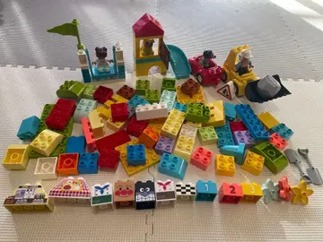 LEGO 듀플로 컨테이너 슈퍼 디럭스 & 불도저 & 기초판 포함