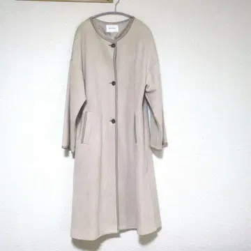 archives 베이지 롱 코트 M