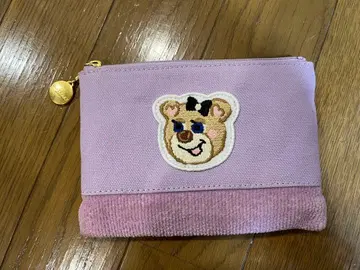 페이 올드 테디 걸 와펜 파우치 페일 퍼플