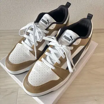 [시착만 한 상품] PUMA 스니커즈 화이트/브라운/블랙