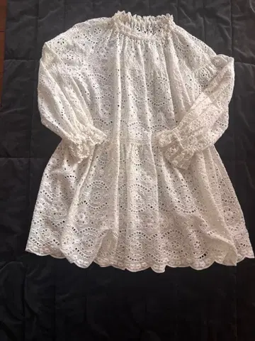 FITH 화이트 레이스 튜닉 M