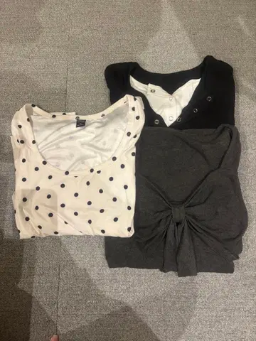 shein Dazy 도트 무늬 리본 디자인 상의 세트