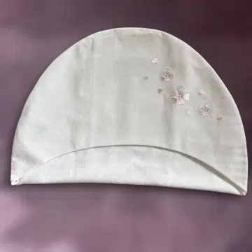 웨딩 크레이프 원단 면모자