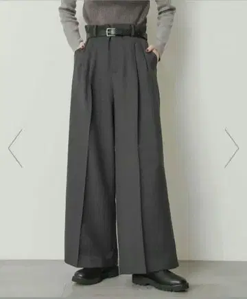 senseofplace 울라이크 더블 턱 와이드 팬츠 TALL 사이즈