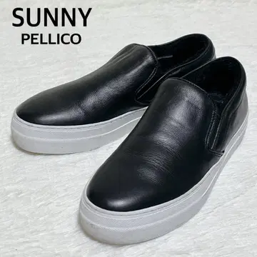 [컨디션 최상] 펠리코 써니 보아 슬립온 38 블랙 통굽