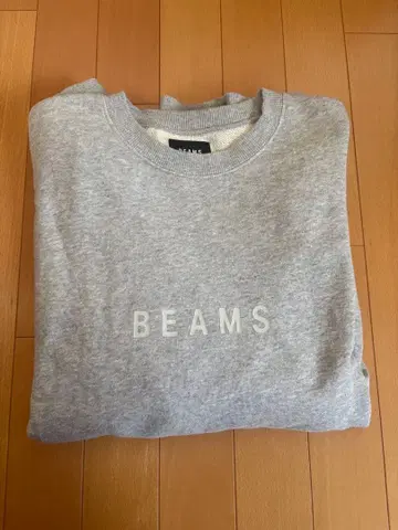 BEAMS 그레이 맨투맨