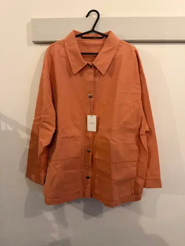 EFILEVOL 오렌지 버튼 셔츠