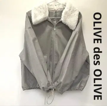 퍼 카라 부착 점퍼 OLIVE des OLIVE