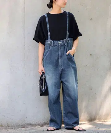 새상품 FRAMeWORK JOHNBULL 데님 엔지니어 오버 팬츠