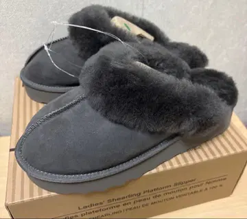 커클랜드 무스탕 슬리퍼 27cm 그레이 양모 통굽 코스트코
