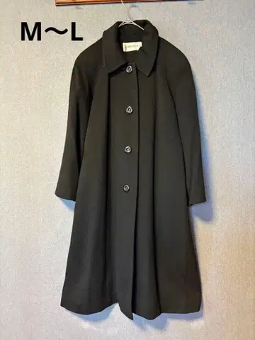 캐시미어 100% 블랙 롱 코트