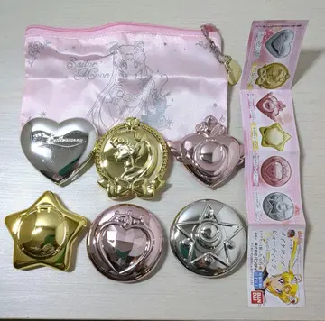 세일러문 캡슐 토이 6개 세트 & 파우치