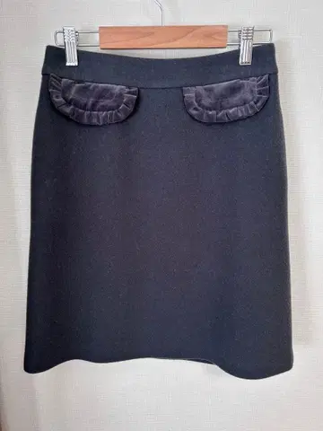 폴앤조 미니스커트 울