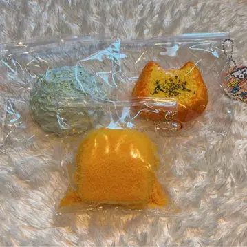 스퀴즈 쪼물쪼물 물먹는 바삭바삭 고양이빵 크림