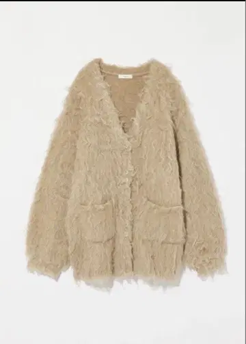 Eaphi SHAGGY KNIT CARDIGAN