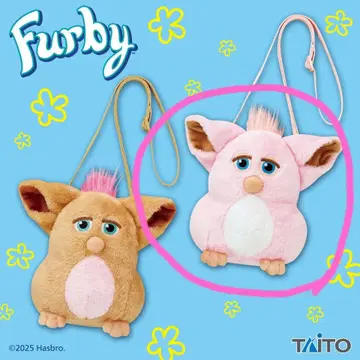 레트로 퍼 봉제 인형 미니백