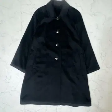 [새상품급] 캐시미어 100% 롱 코트 블랙 사이즈 9호