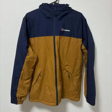 berghaus 후드 부착 패딩 자켓 ASIA M 네이비/브라운