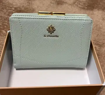 2단 접이식 지갑 스카이블루 박스 포함 &chouette