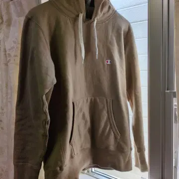 Champion Reverse Weave 후드티 M 사이즈 베이지