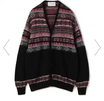 TOMORROWLAND 페어아일 자카드 가디건