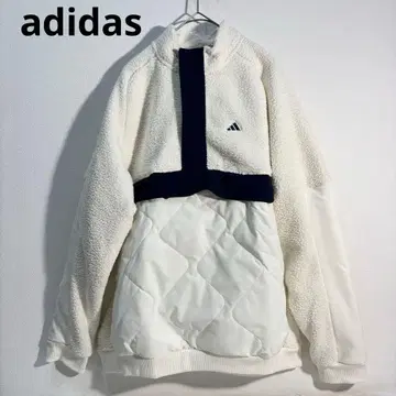 미사용 adidas 골프 남성용 보아 플리스 자켓 바이컬러